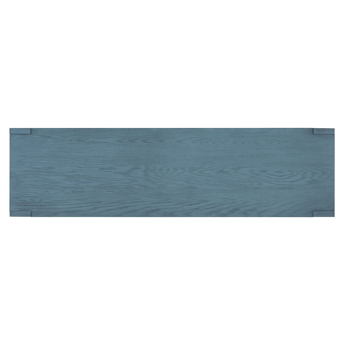 TREXM Retro 4-door Sideboard with Distressed Finish and Adjustable Shelves for Dining Room, Kitchen, and Living Room (Navy)