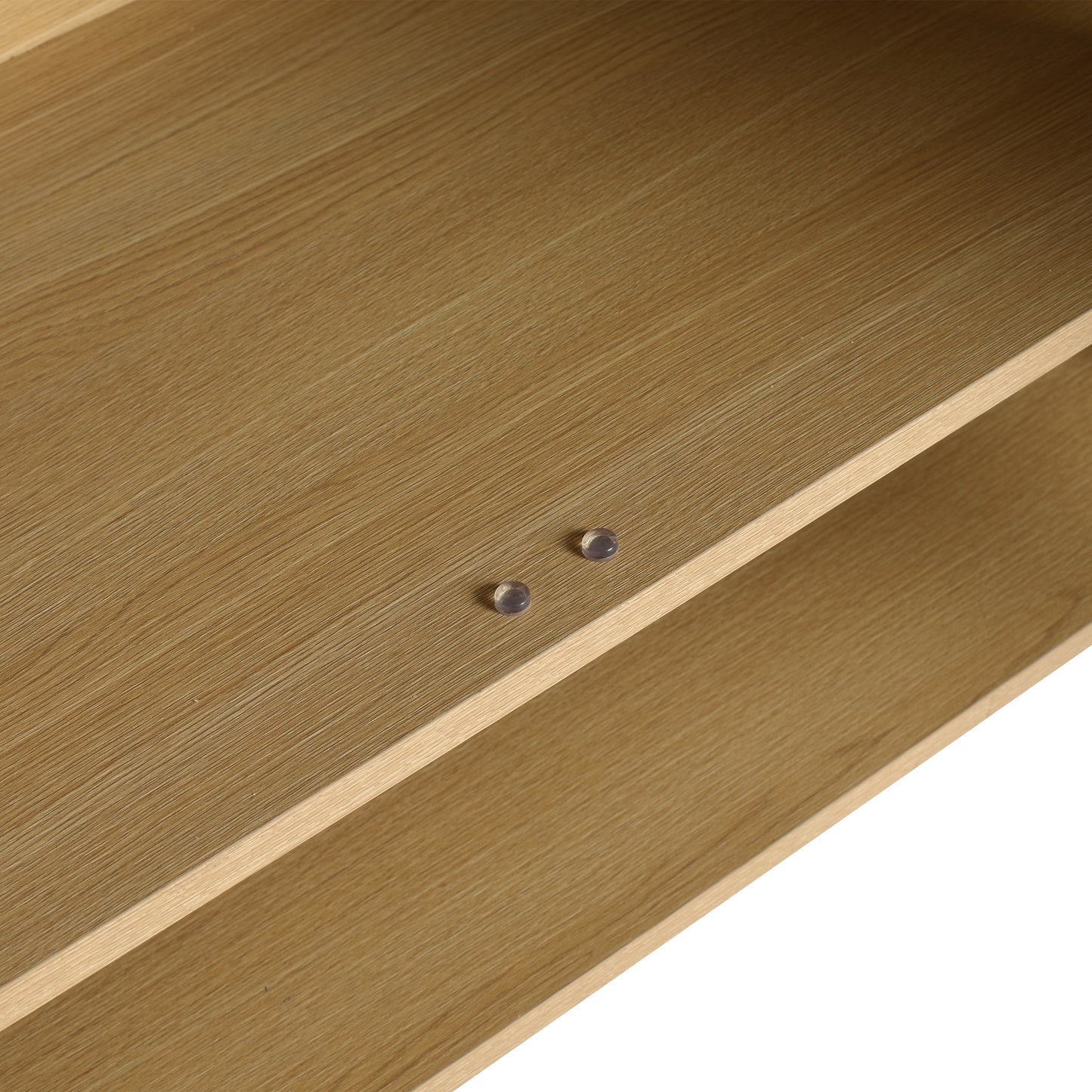 60-Inch Modern Oak Bathroom Vanity Set with Single Resin Sink and 4-Door Storage Cabinet