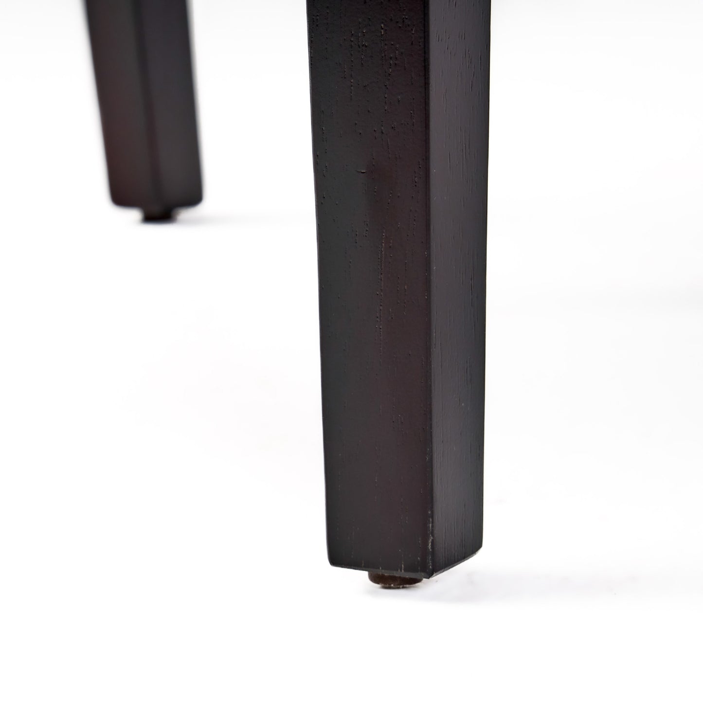 Contemporary Dining Chair Set of 2, 17.5W x 26.5D x 39.5H, Fabric, Rubberwood Legs, White and Blue