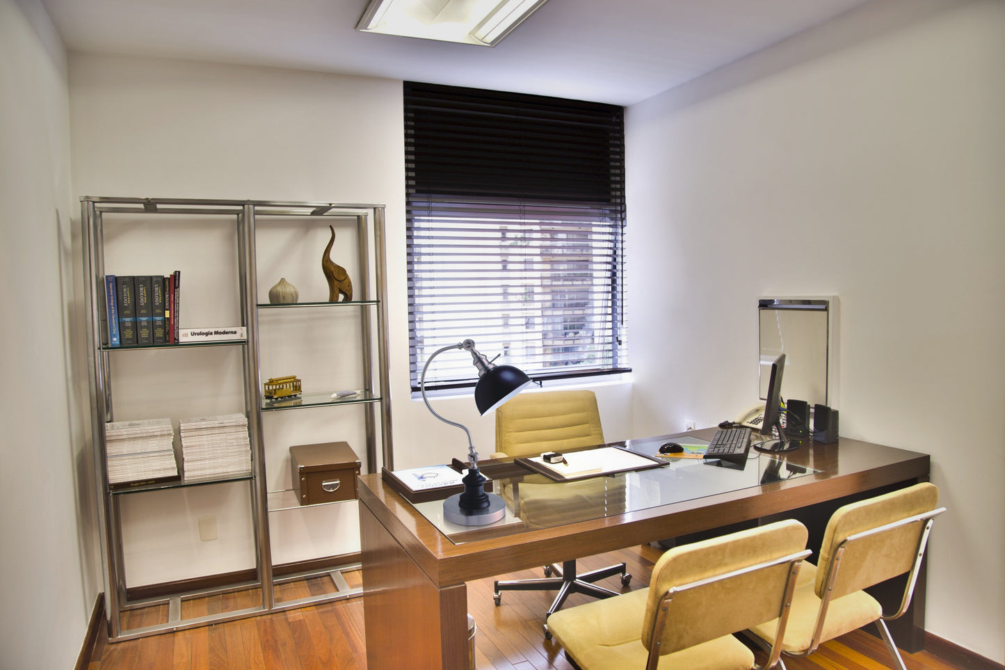 22-Inch Adjustable Table Lamp with Metal Shade, Desk and Reading Light, UL Listed, Satin Nickel