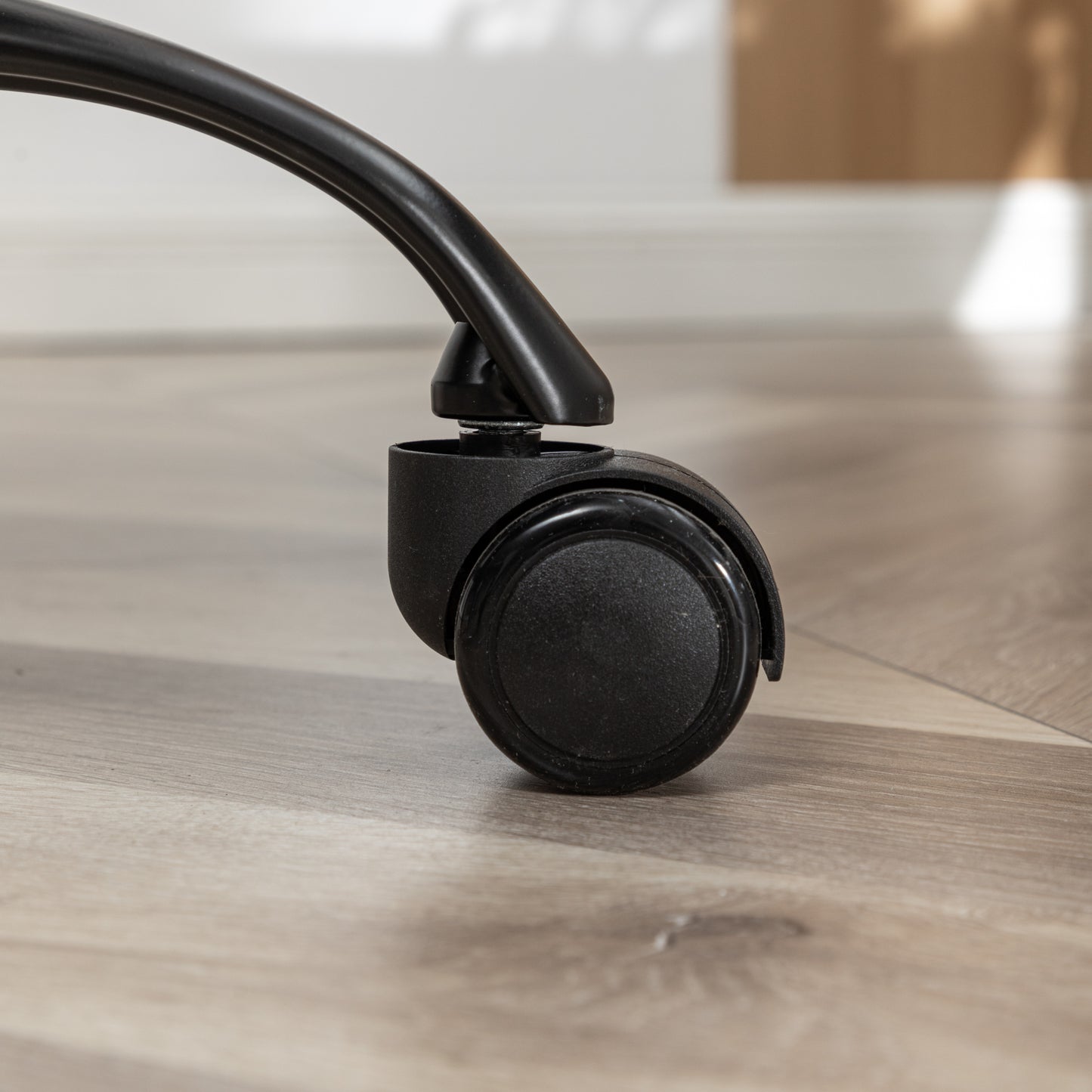 Ergonomic Beige Fabric Swivel Office Chair