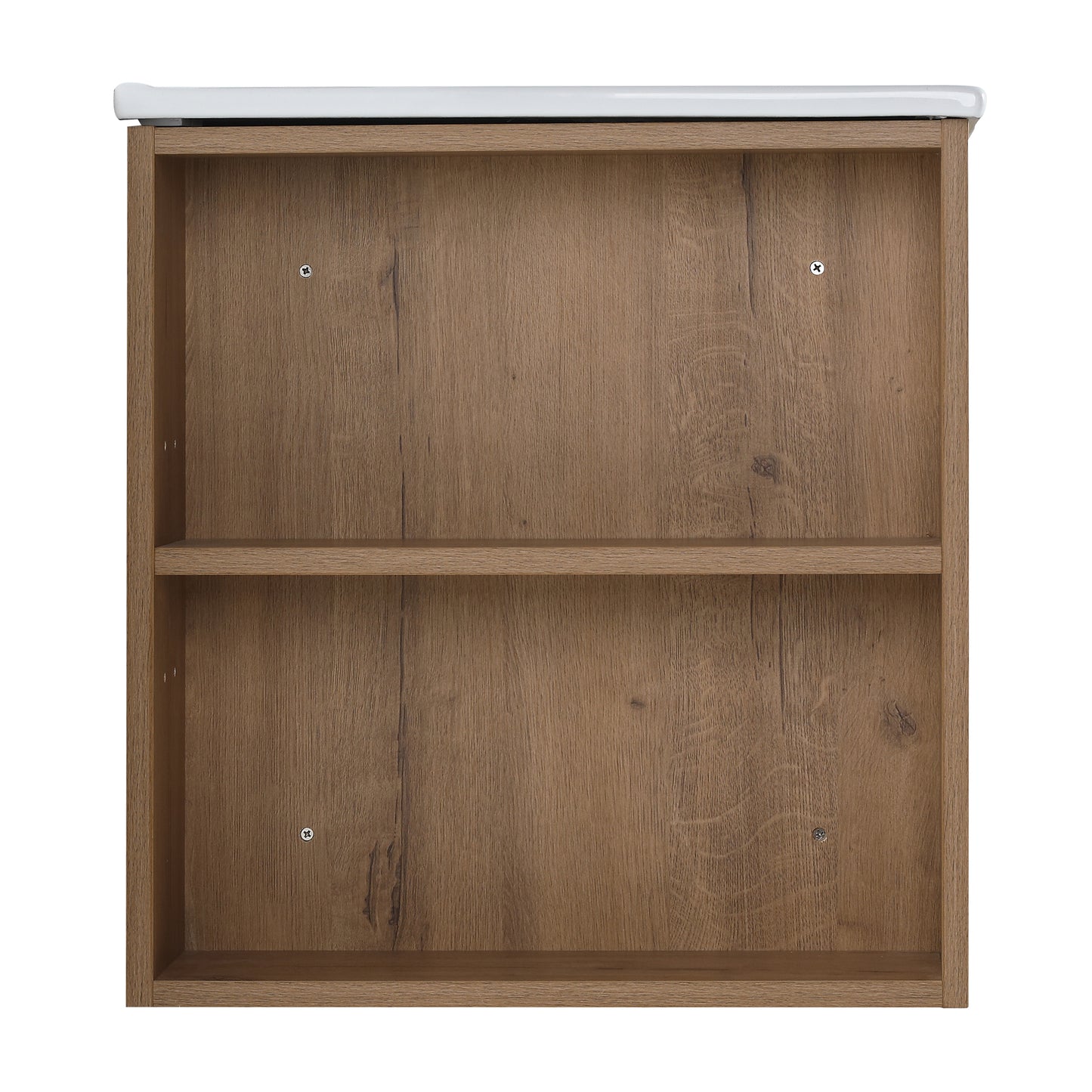 Modern 30-Inch Wall-Mounted Bathroom Vanity with Open Shelf - Vanity Cabinet Only (No Basin Included)