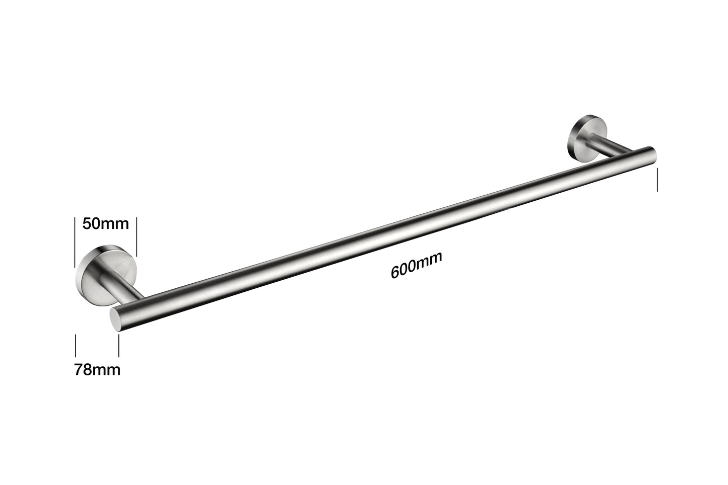 6 Piece Stainless Steel Bathroom Towel Rack Set Wall Mount