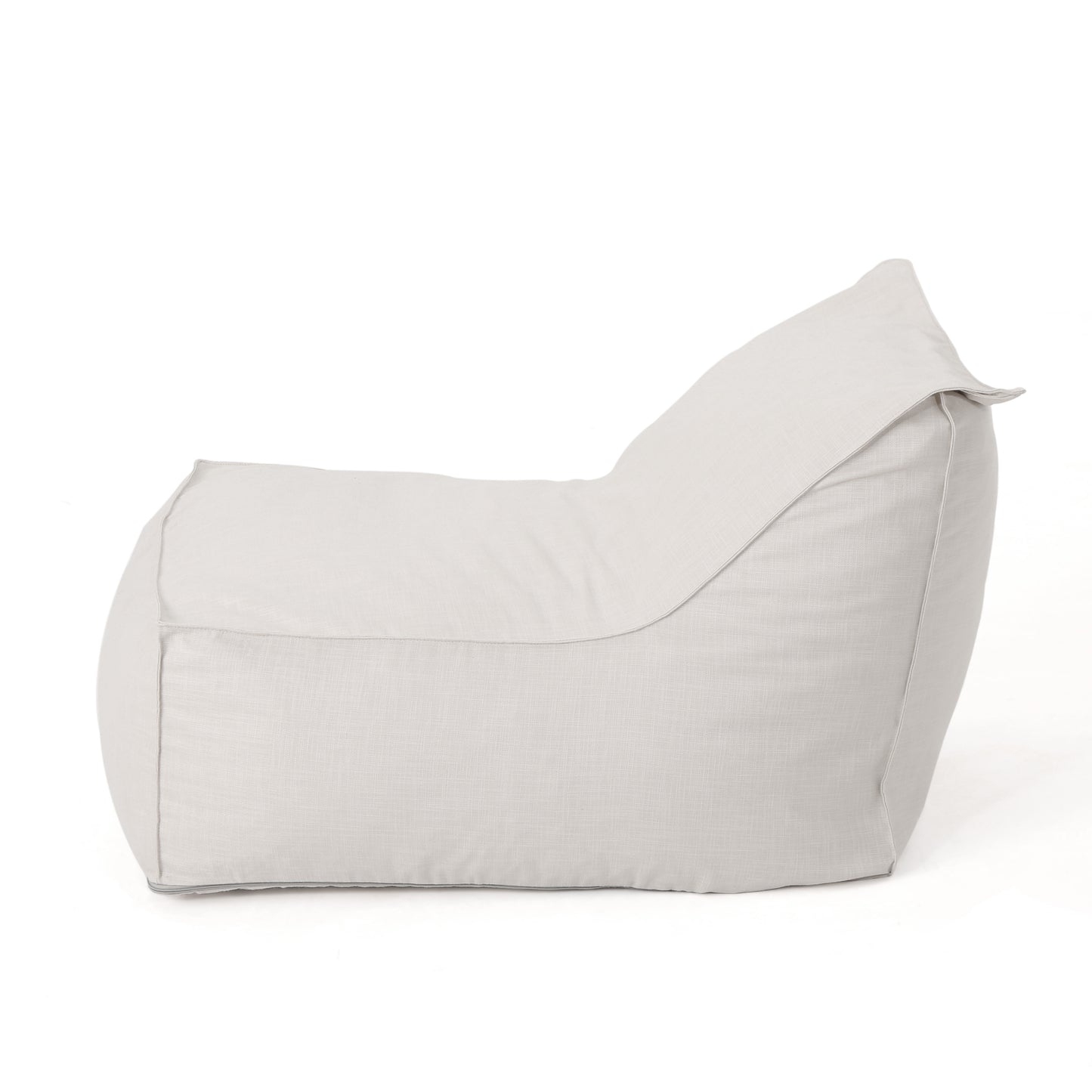 3 Ft Water-Resistant Bean Bag Chair with Removable Waterproof Cover, Foam-Filled for Soft Seating Khaki