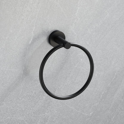 5 Piece Bathroom Towel Rack Set Wall Mount