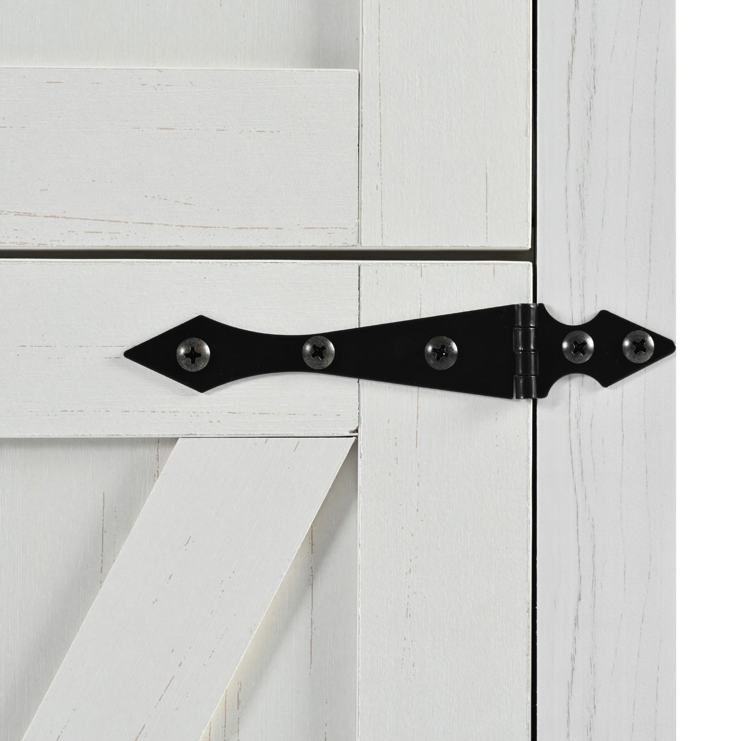 Farmhouse Rolling Kitchen Island with Power Outlet, Drop Leaf, Spice Rack, and Storage Drawers - 53.5'' White Cart for Kitchen and Dining Room