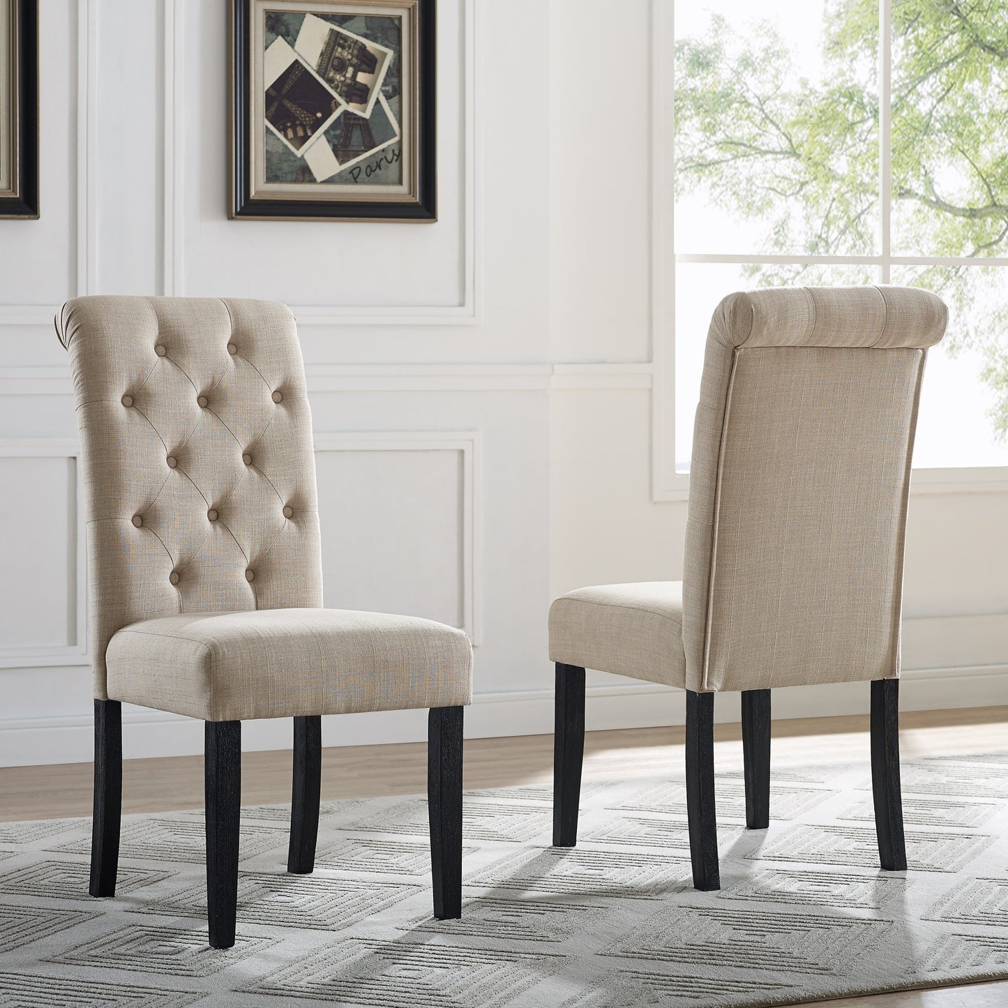 Mid Century Hairpin Dining Set 4 Chairs Five Color Options