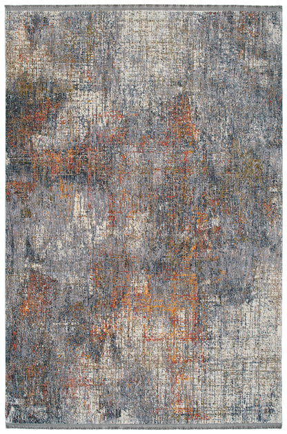 Rectangular Throw Rug, 22 x 30 in, Low-Pile, 100% Polyester, Modern Abstract, Stain-Resistant Lavender