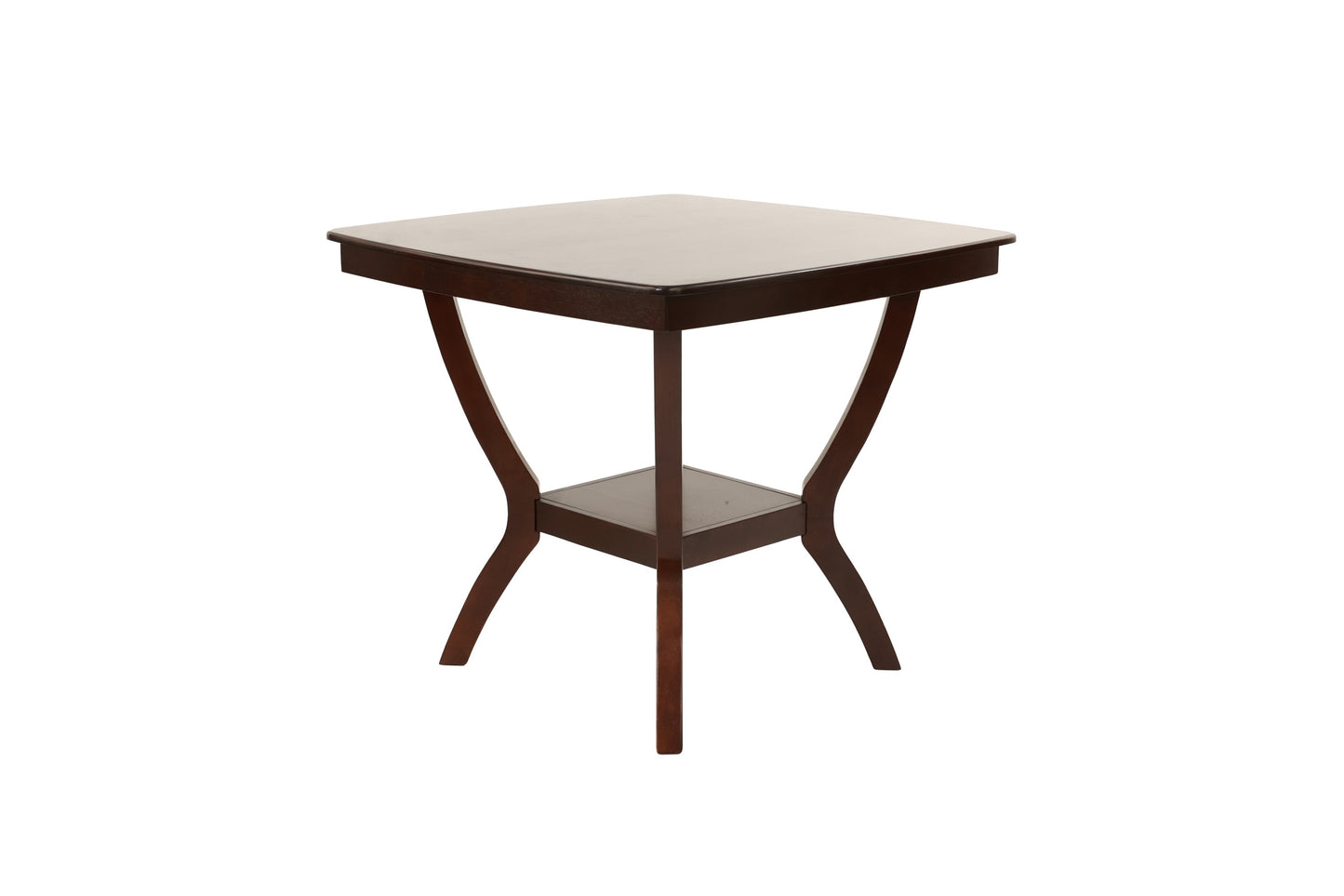 Counter Height Dining Table Rubberwood Espresso Finish