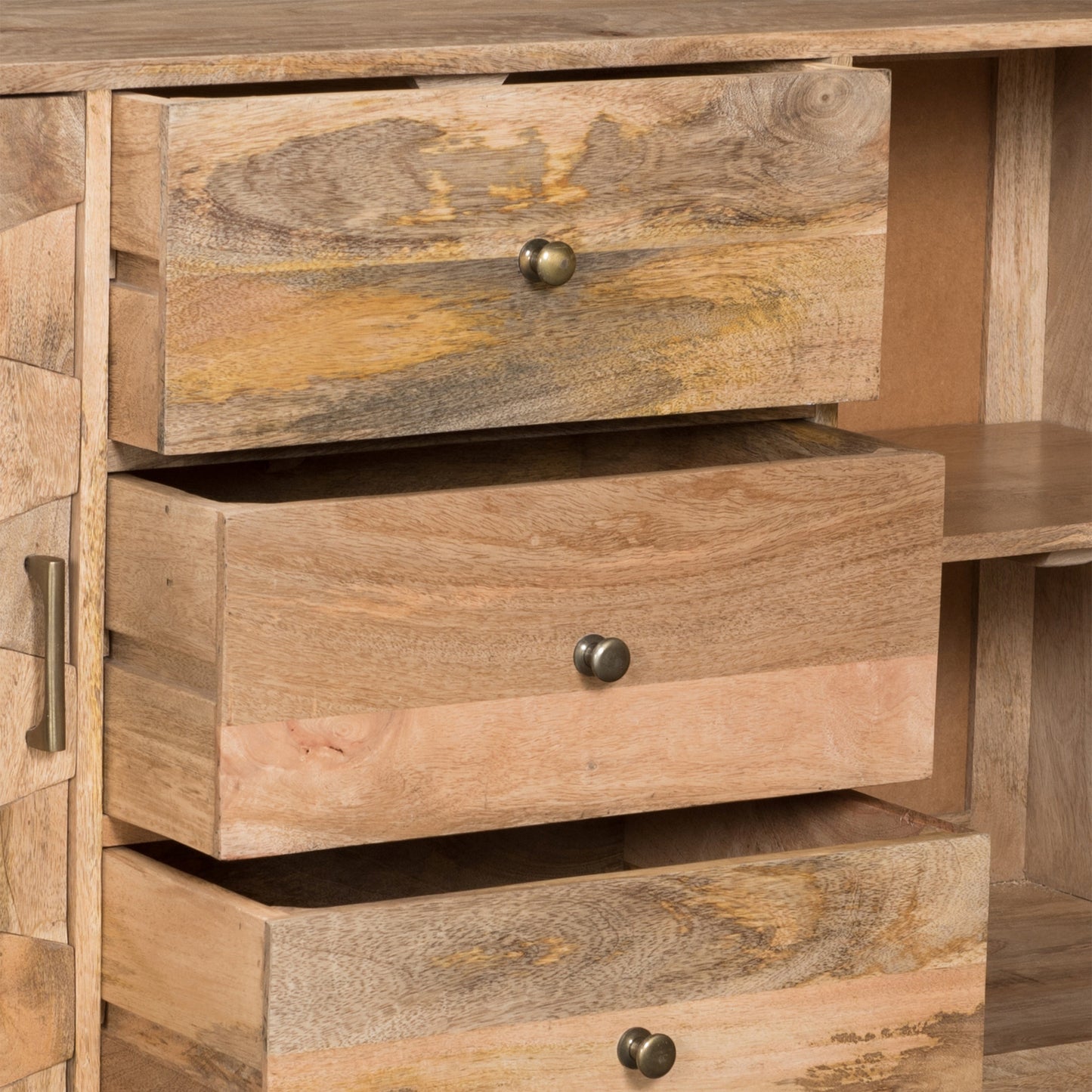 3 DRAWER SIDEBOARD WITH 2 DOOR (KD LEGS)