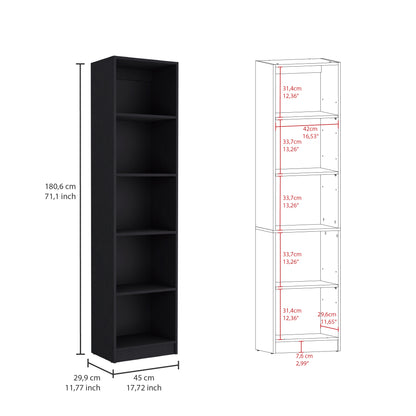 Modern 3-Piece Black Bookcase Set with 15 Shelves for Stylish Living Room Storage