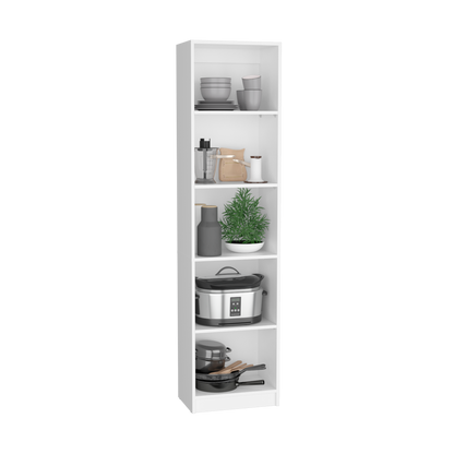 Modern 2-Piece White Bookcase Set with 9 Shelves and Storage Cabinet for Living Room