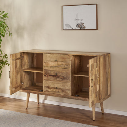 3 DRAWER SIDEBOARD WITH 2 DOOR (KD LEGS)