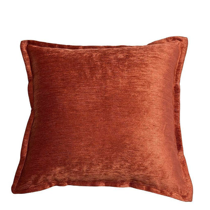 20-Inch Velvet Throw Pillow with Plush Loft Fill, Soft Sheen, Modern Glam for Living Room Reddish Brown
