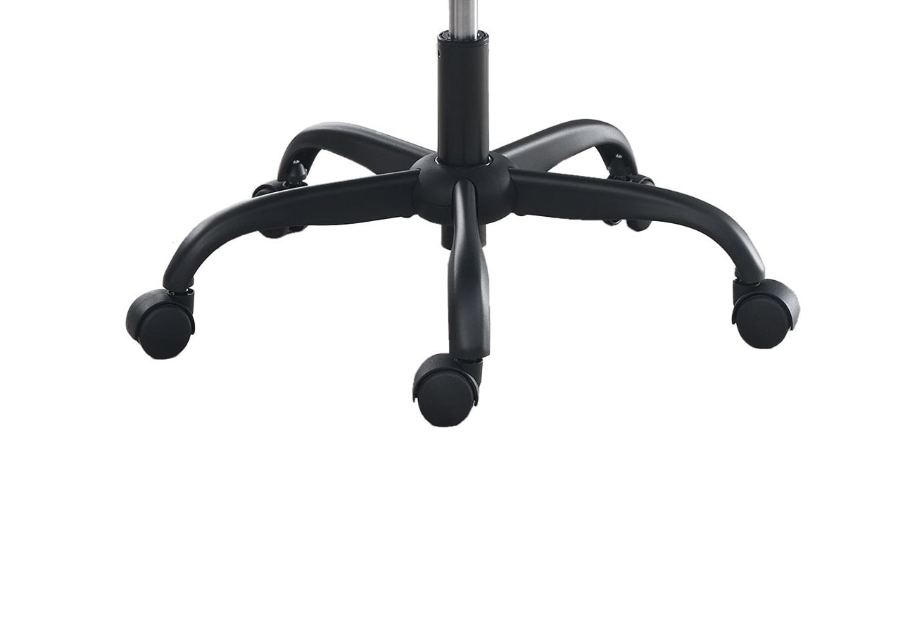 Ergonomic Black Faux Leather Office Chair with Adjustable Height