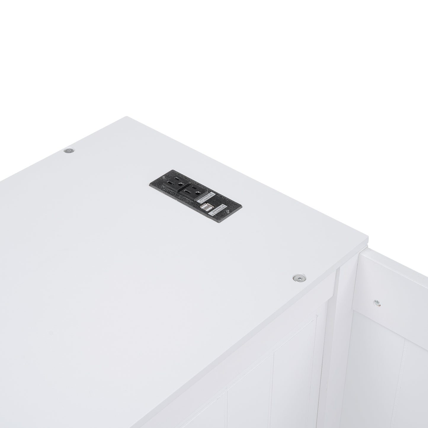 Elegant Twin Size Daybed with Storage and USB Charging, White