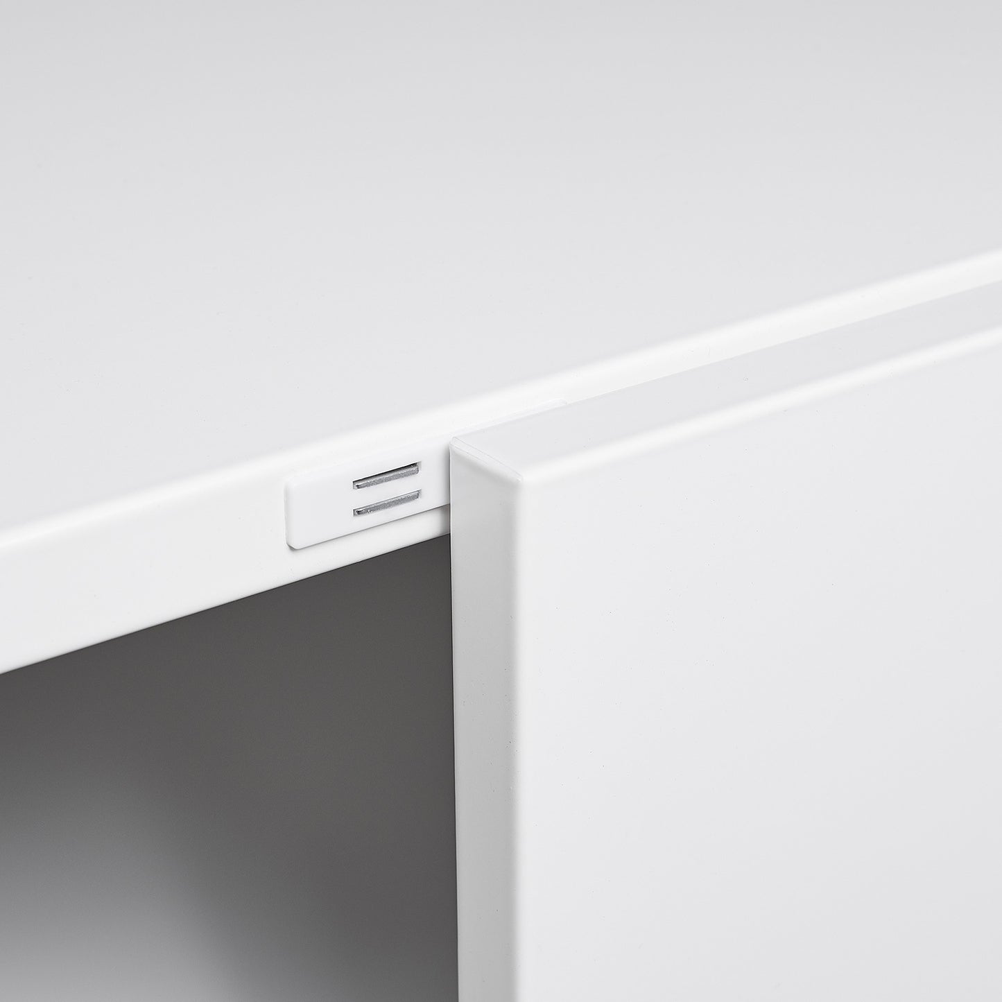 Versatile Mobile Copier Cabinet - White Steel 2-Door Printer and File Stand