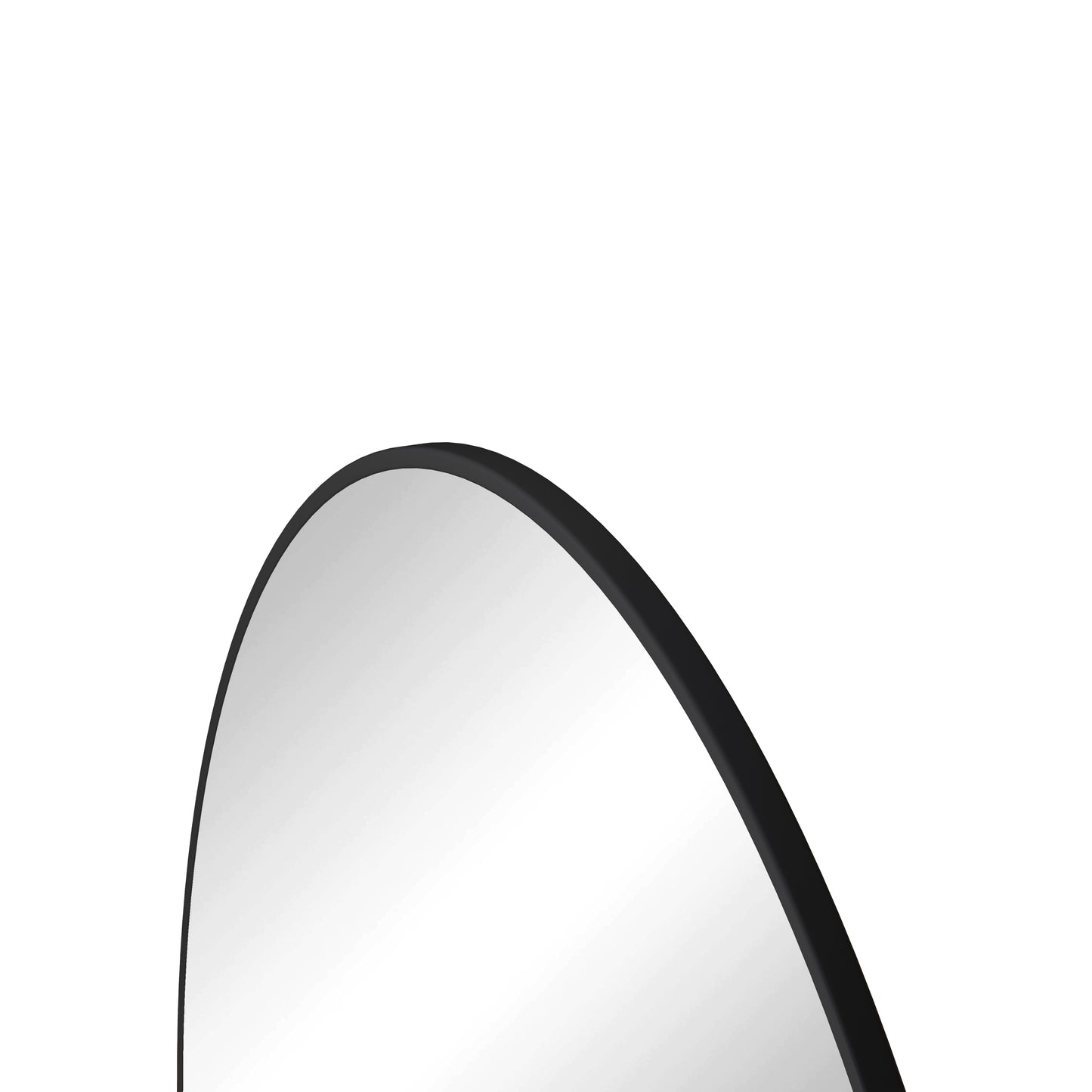 39-Inch Black Round Metal Framed Mirror for Bathroom, Living Room, and Bedroom Décor