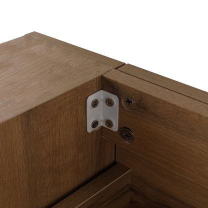 30-Inch Modern Wall-Mounted Bathroom Vanity with Soft Close Drawers and Adjustable Side Shelf