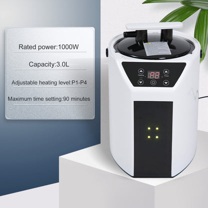 3.0L Tank Sauna Steam Generator, 360° Nozzles, 4 Gear Settings, Remote 90-Min Run Time White+Black