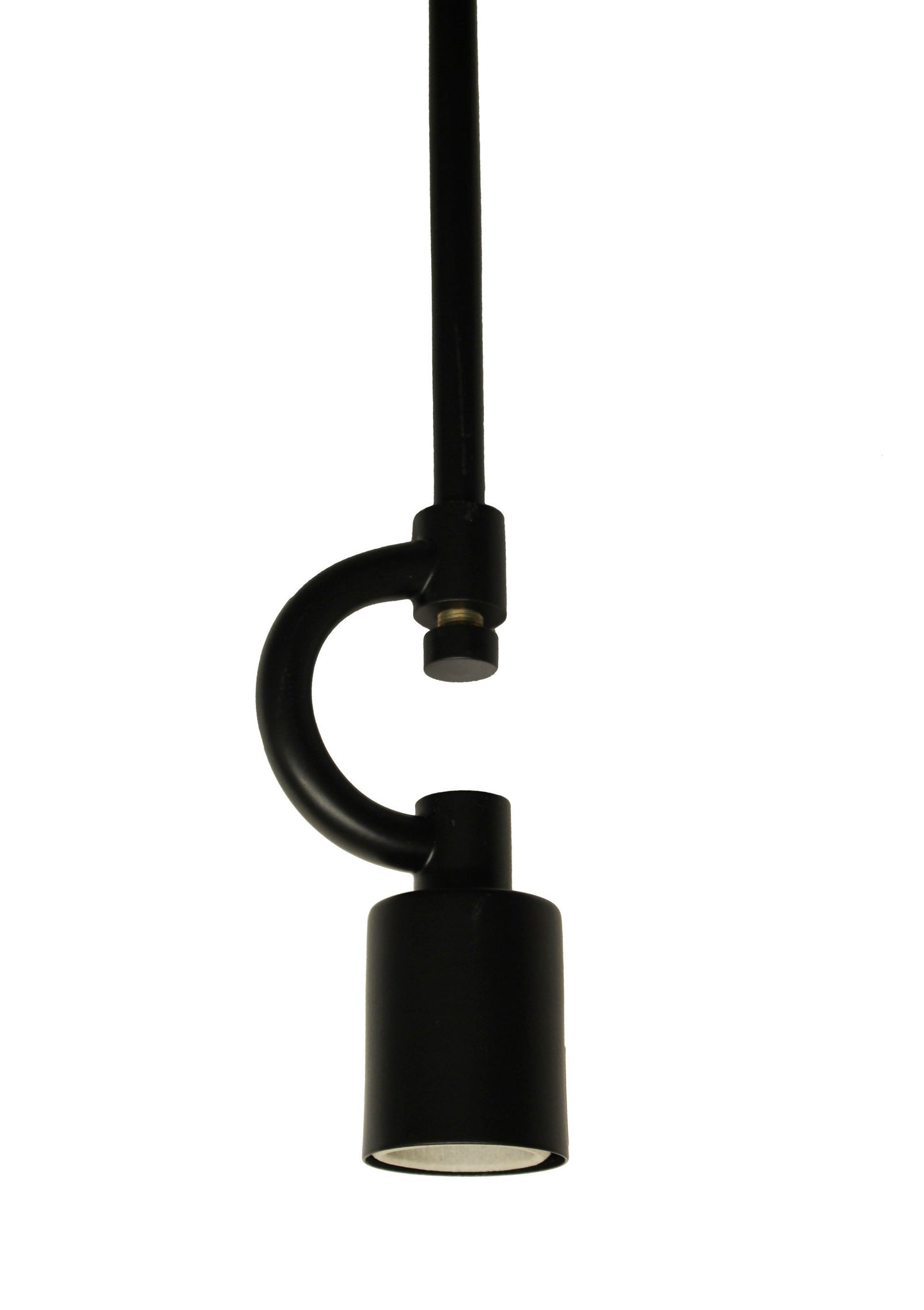 Three-Light Industrial Pendant with Fabric Cord, Ceiling Fixture for Kitchen, Satin Black