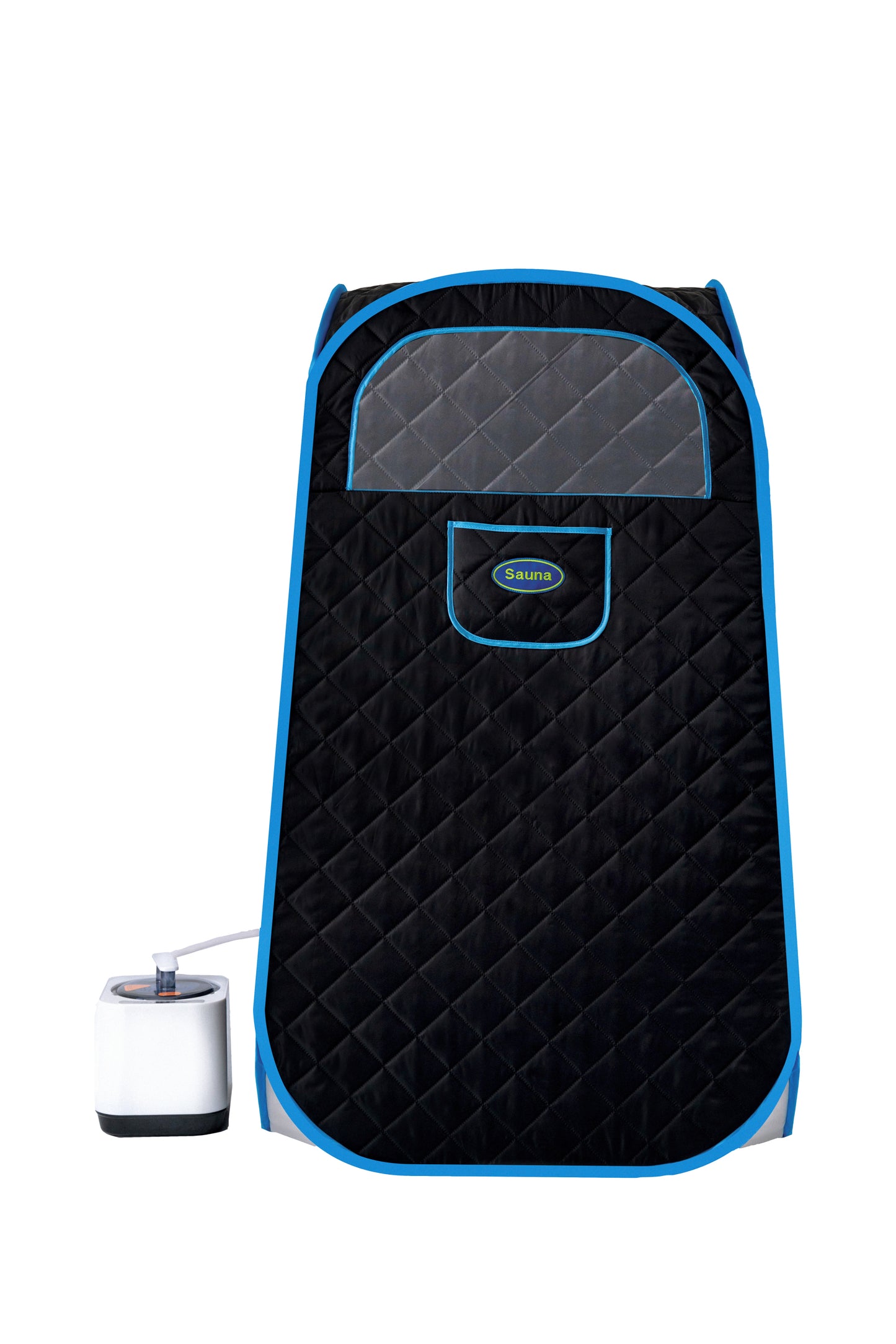 Portable Folding Steam Sauna Tent 1000W Generator, 2.2L Tank, 9-Heat Levels, 1-Min Setup, Home Spa, Black