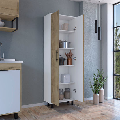 Modern Multicolor Storage Pantry Cabinet