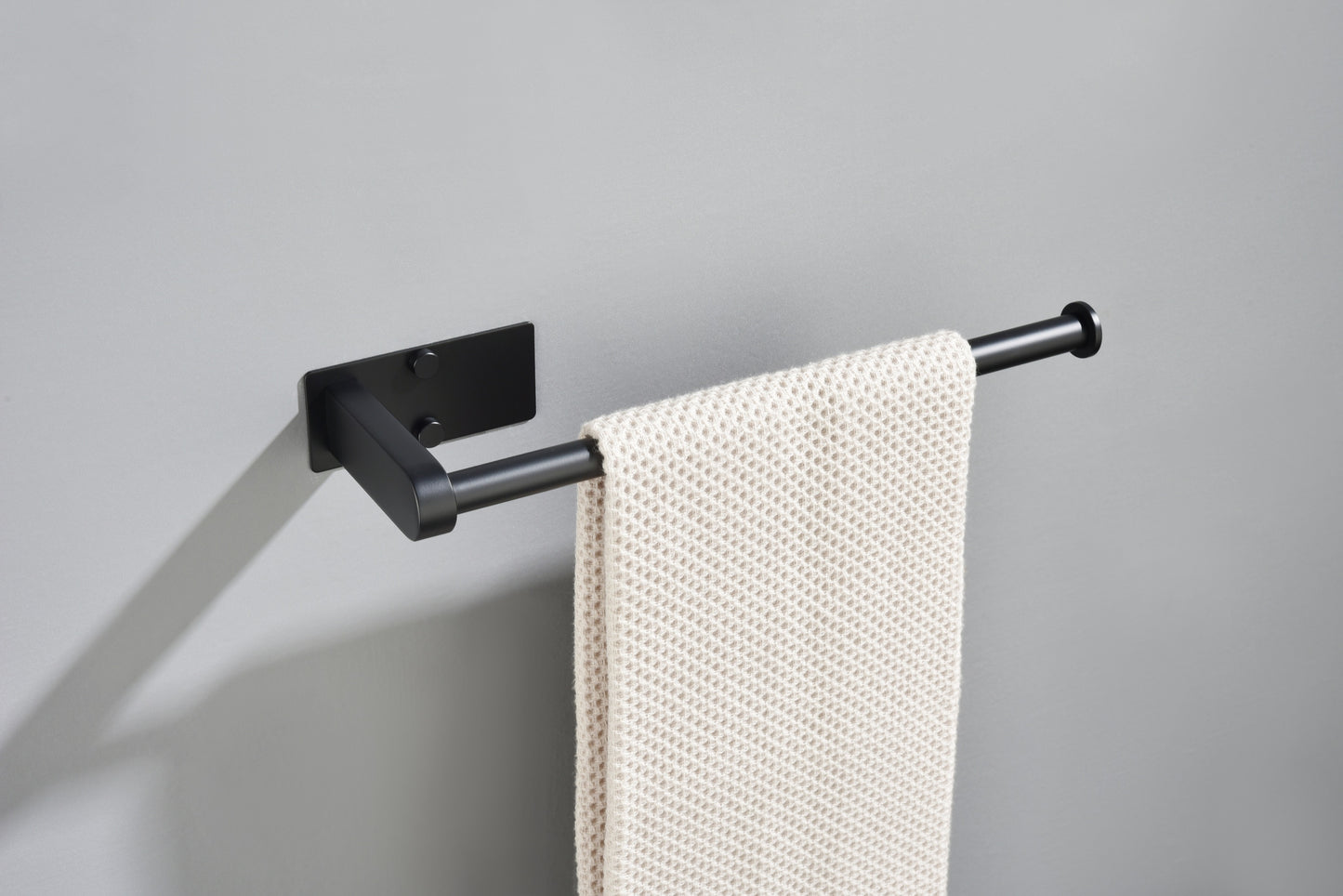 2 Pack Paper Towel Holder Wall Mount, Black Paper Towel Holder Under Cabinet, Self Adhesive Paper Towel Holders, Kitchen Towel Holder for Kitchen Organization and Storage (12inch, 2 Pack)