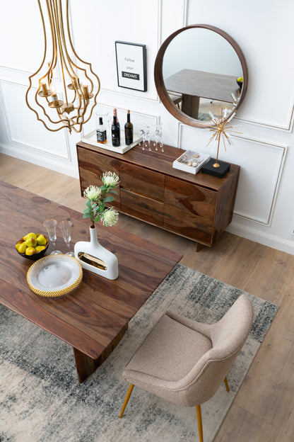 4-Light Iron Chandelier with Chain for Kitchen/Dining, 19.5in Square, 35in Height, 60W E12 Antique Gold