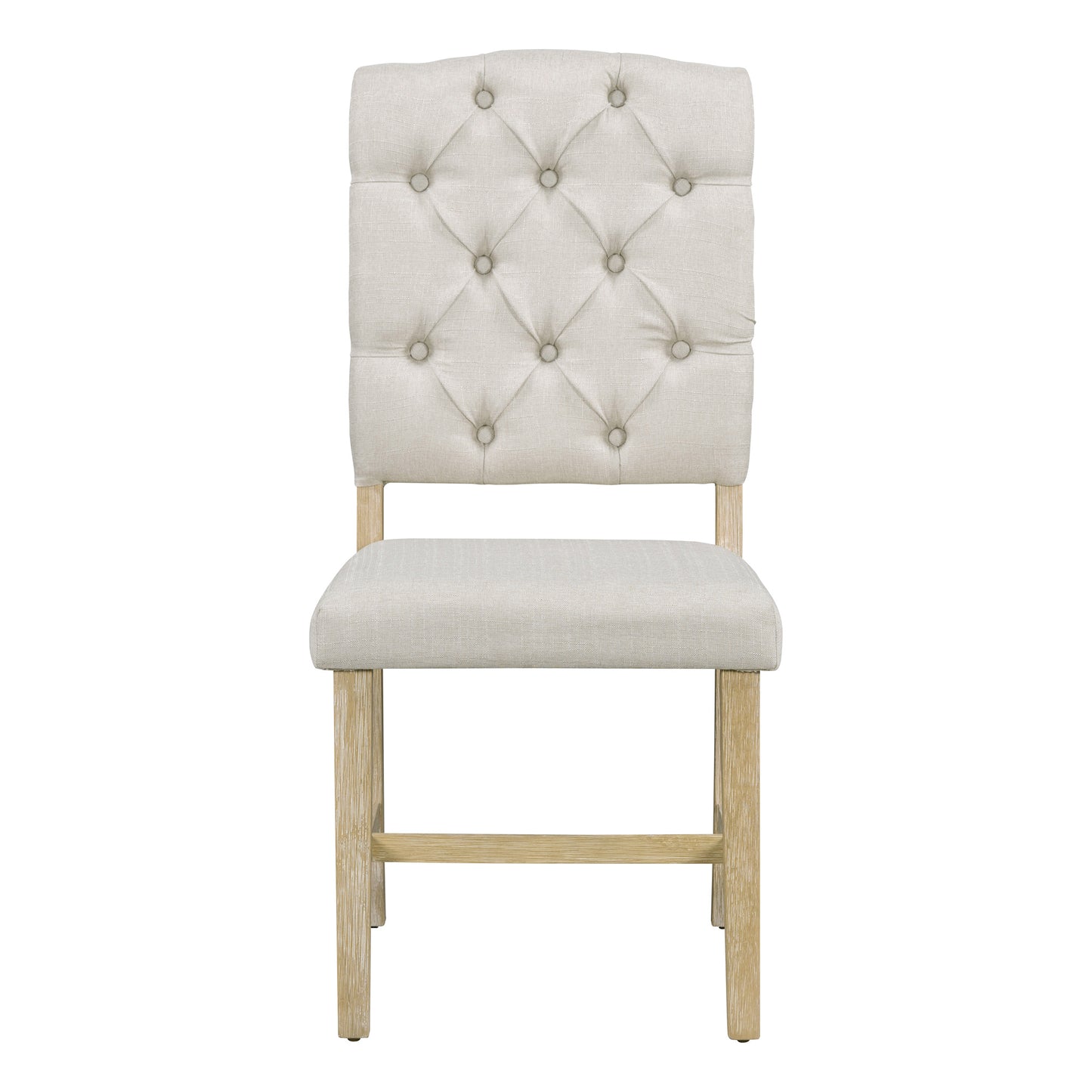 Retro 5 Piece Round Dining Set With 16In Leaf Chairs Natural