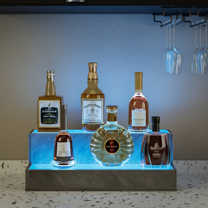Illuminated 20 Inch Liquor Display Shelf Remote App Control