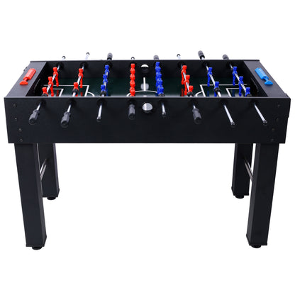54-Inch Foosball Table for Family Game Room, Analog Scoring, Durable MDF + Steel Rods, Light Cherry Finish
