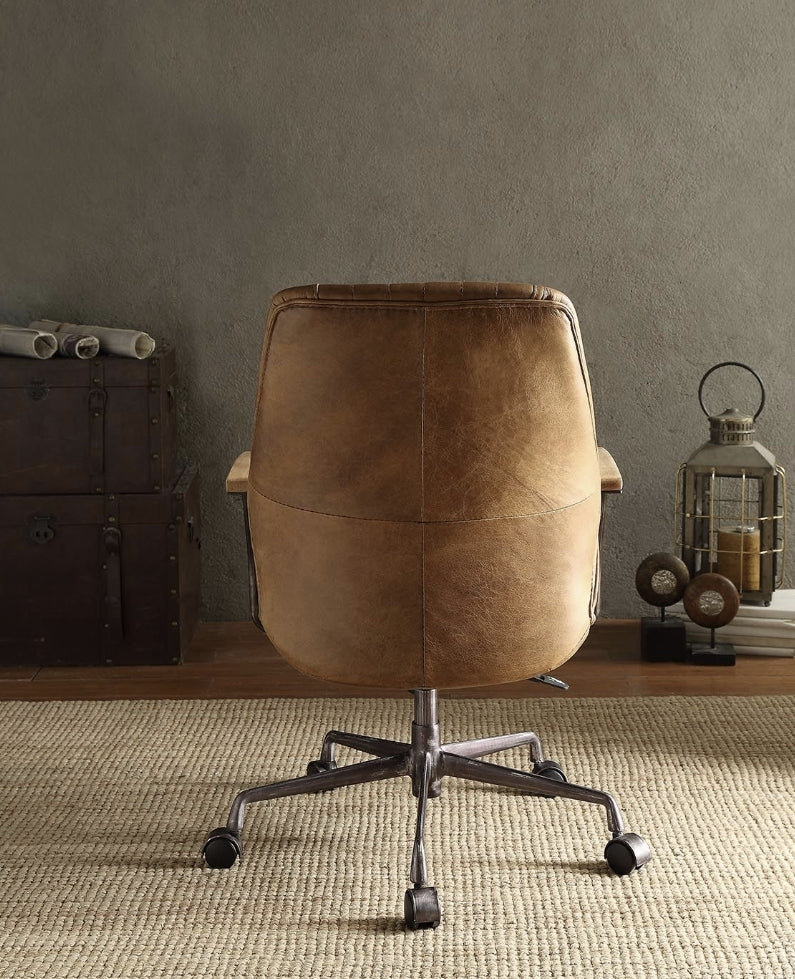 Executive Ergonomic Coffee Leather Office Chair