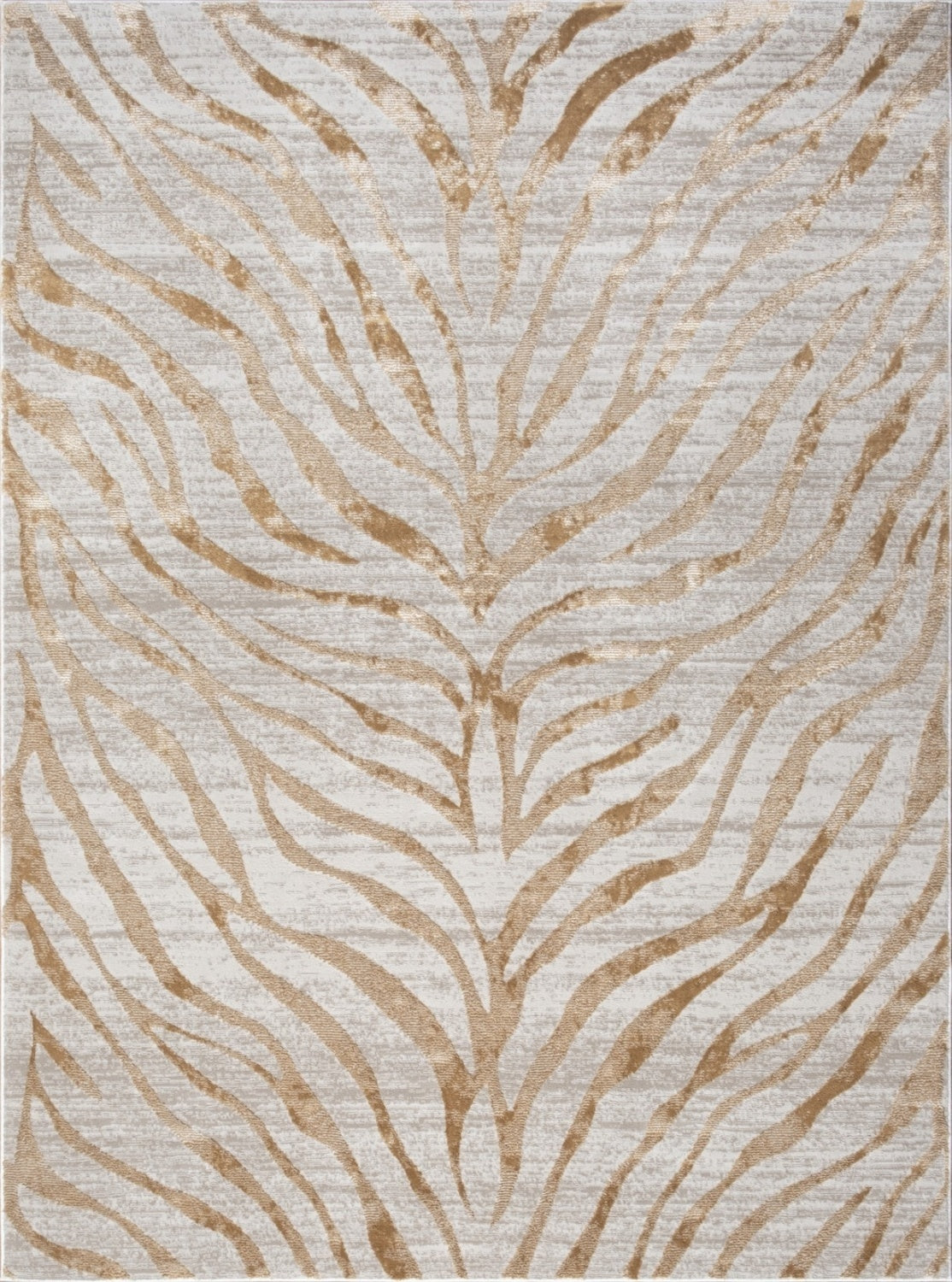 2 ft x 3 ft Polyester Area Rug, Low-Pile, Stain-Resistant, Kid and Pet Friendly, Living Room Gold