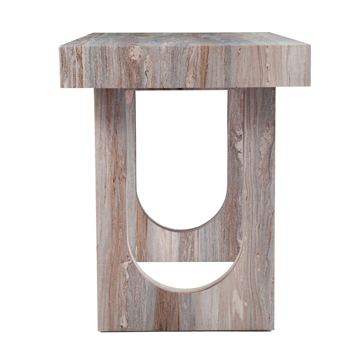 Contemporary Faux Marble Multipurpose Desk