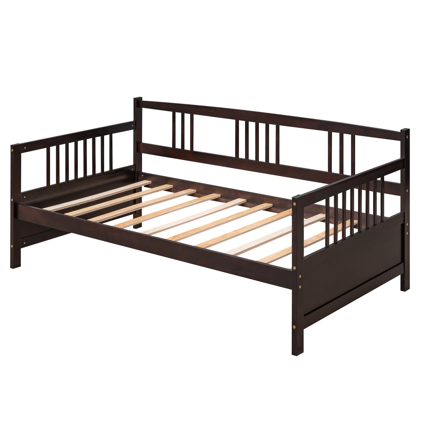 Elegant Espresso Twin Solid Wood Daybed with Multifunctional Design