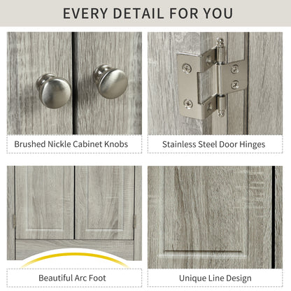 Stylish Oak Triangle Corner Storage Cabinet with Adjustable Shelves for Home and Kitchen Use