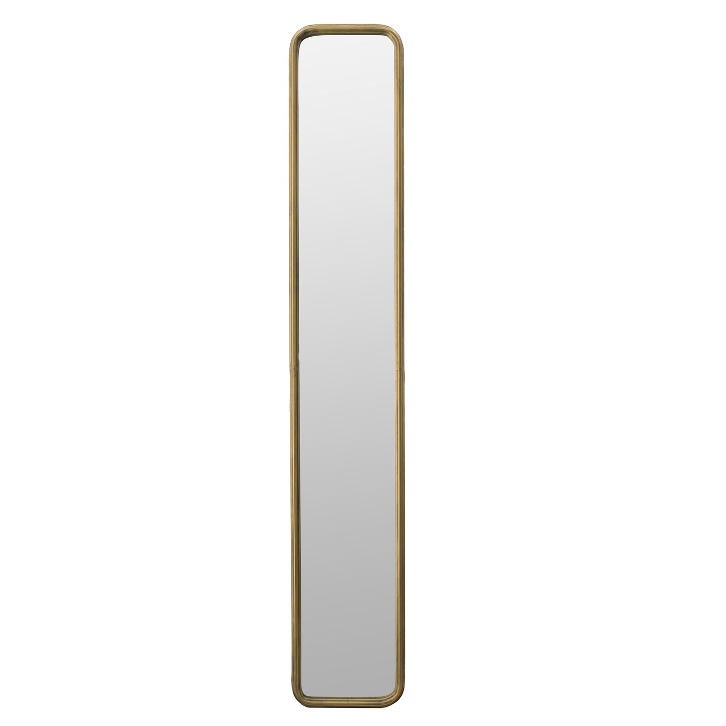 Elegant 47" x 8" Antique Gold Framed Full-Length Mirror - Perfect for Hallways, Living Rooms, and Bedrooms