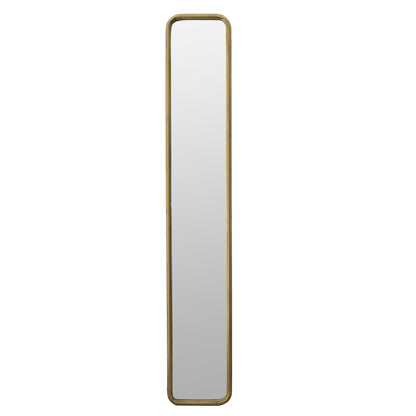 Elegant 47" x 8" Antique Gold Framed Full-Length Mirror - Perfect for Hallways, Living Rooms, and Bedrooms