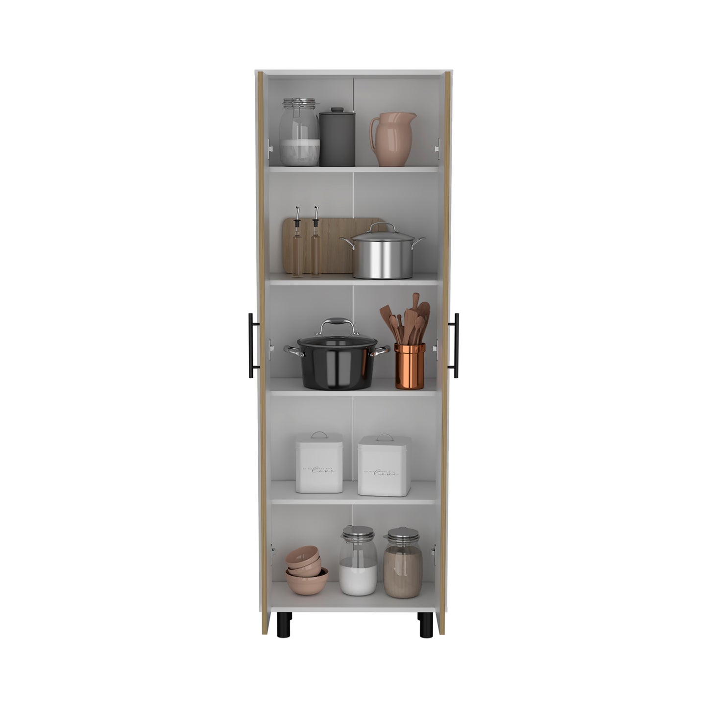 Modern Multicolor Storage Pantry Cabinet