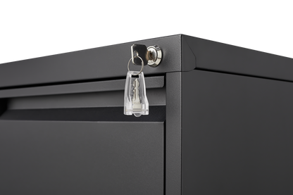 3 Drawer File Cabinet with Lock,Two Drawer Filing Cabinet,Vertical Metal File Cabinet for Home Office Organizer Storage Cabinet Fit Letter/A4/Legal Size File