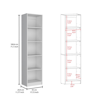 Modern 2-Piece White Bookcase Set with 9 Shelves and Storage Cabinet for Living Room