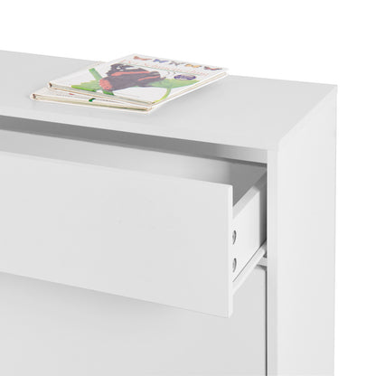 Modern Freestanding Shoe Storage Cabinet with Adjustable Flip Drawers and Metal Legs for Entryway Organization