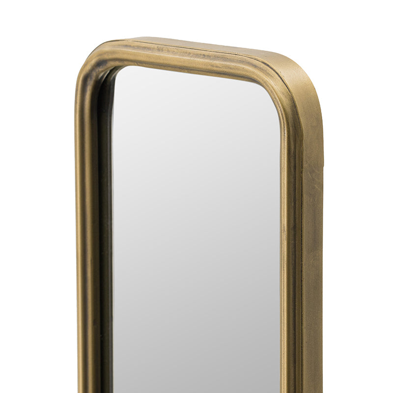 Elegant 47" x 8" Antique Gold Framed Full-Length Mirror - Perfect for Hallways, Living Rooms, and Bedrooms