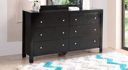 Glory Furniture Burlington G2450-D Black Dresser with Particle Board Construction