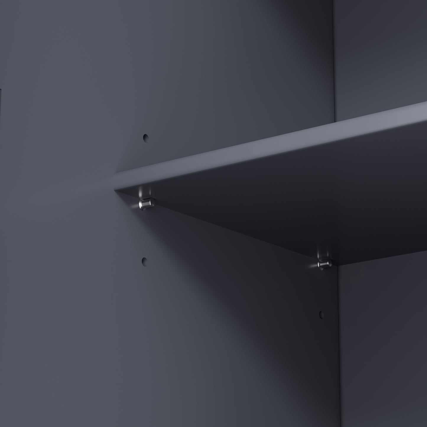 Tall Gray Farmhouse Kitchen Pantry Cabinet with Adjustable Shelves, Drawers, and Door Storage Solutions