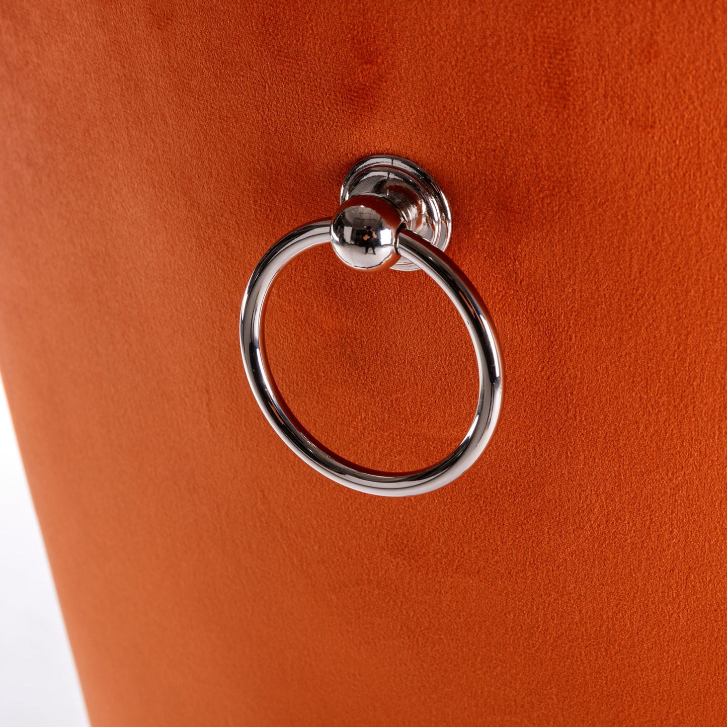 Modern Tufted Wood Dining Chair Set with PU Leather and Velvet Upholstery, Wood Legs, 2-Pcs Black/Orange