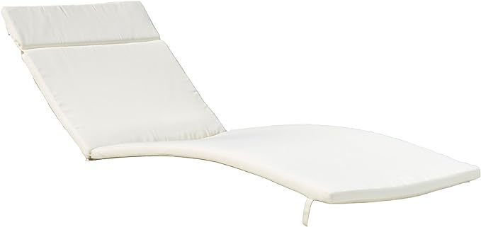 Outdoor Chaise Lounge Cushion For 79.25-Inch Long Chaise, Foam-Filled Garden Patio Cushion Beige
