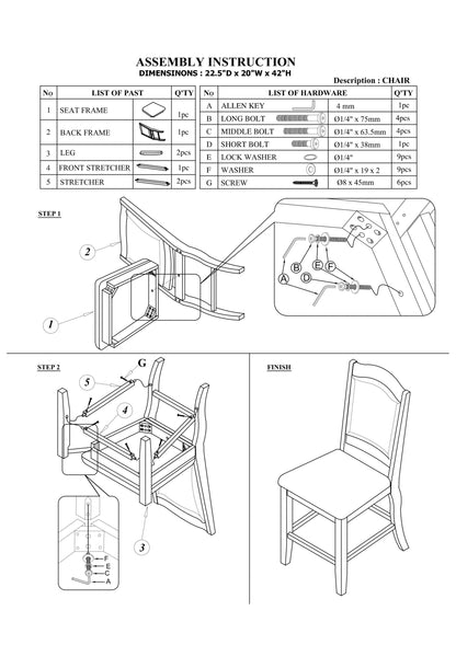 Formal Look Counter Height Dining Table w Shelve And 4x Side Chairs Solidwood Espresso Finish 5pc Set Dining Room Furniture