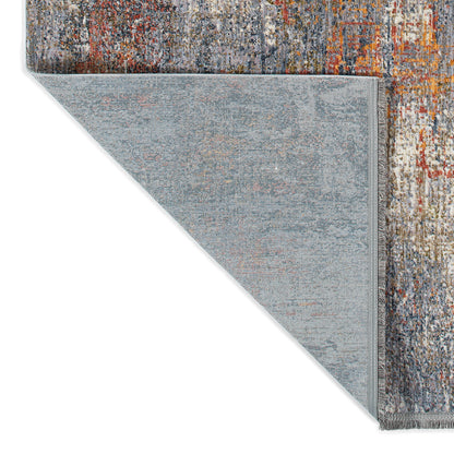 Rectangular Throw Rug, 22 x 30 in, Low-Pile, 100% Polyester, Modern Abstract, Stain-Resistant Lavender